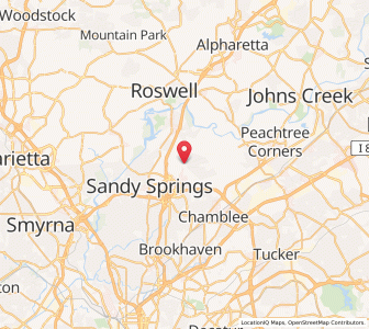Map of Dunwoody, Georgia