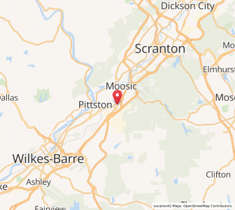 Map of Dupont, Pennsylvania