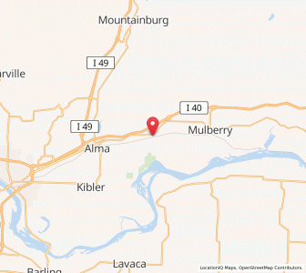 Map of Dyer, Arkansas