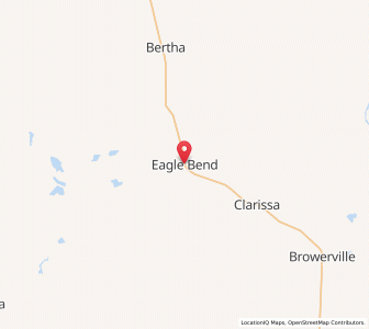Map of Eagle Bend, Minnesota