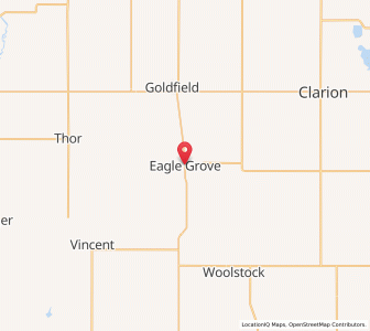 Map of Eagle Grove, Iowa