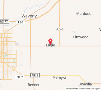 Map of Eagle, Nebraska