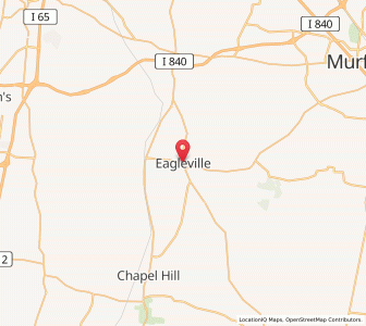 Map of Eagleville, Tennessee