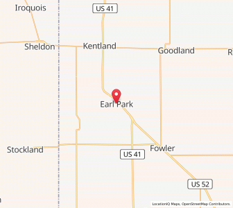 Map of Earl Park, Indiana