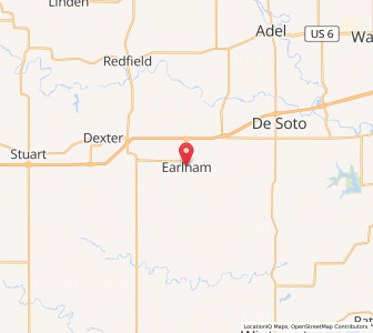 Map of Earlham, Iowa