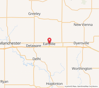 Map of Earlville, Iowa