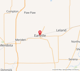 Map of Earlville, Illinois
