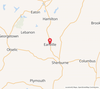 Map of Earlville, New York