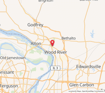 Map of East Alton, Illinois