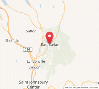 Map of East Burke, Vermont