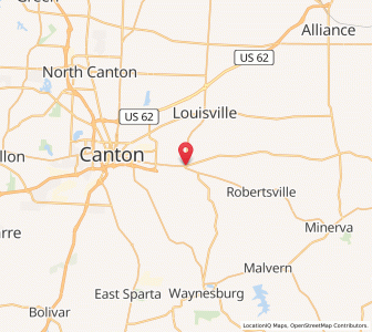 Map of East Canton, Ohio