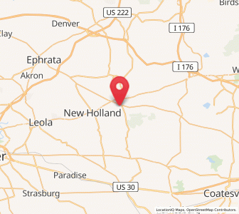 Map of East Earl, Pennsylvania