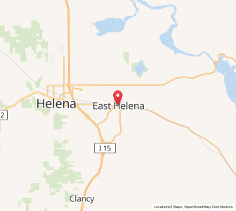 Map of East Helena, Montana