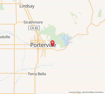Map of East Porterville, California