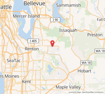 Map of East Renton Highlands, Washington