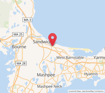Map of East Sandwich, Massachusetts