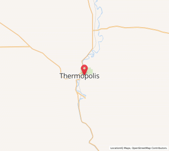 Map of East Thermopolis, Wyoming
