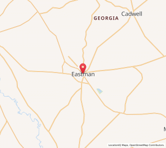 Map of Eastman, Georgia