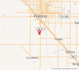 Map of Easton, California