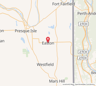 Map of Easton, Maine