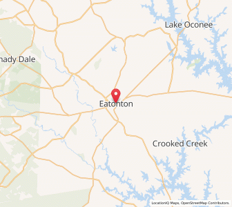Map of Eatonton, Georgia