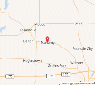 Map of Economy, Indiana