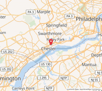 Map of Eddystone, Pennsylvania