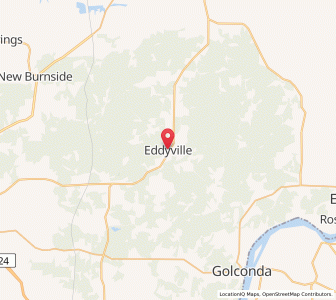 Map of Eddyville, Illinois