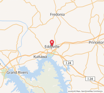 Map of Eddyville, Kentucky