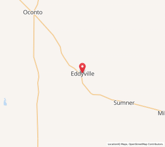 Map of Eddyville, Nebraska