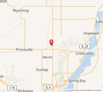 Map of Edelstein, Illinois