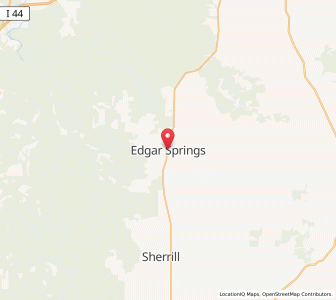 Map of Edgar Springs, Missouri