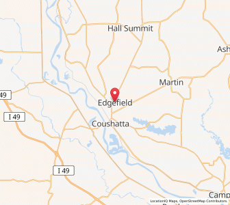Map of Edgefield, Louisiana