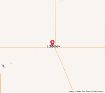Map of Edgeley, North Dakota