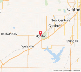 Map of Edgerton, Kansas