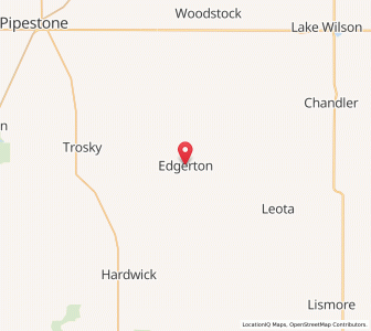 Map of Edgerton, Minnesota