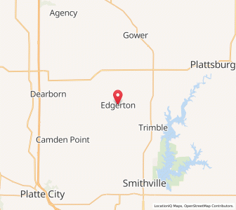 Map of Edgerton, Missouri