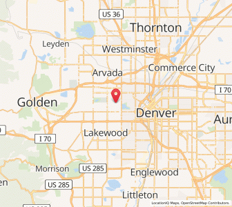 Map of Edgewater, Colorado