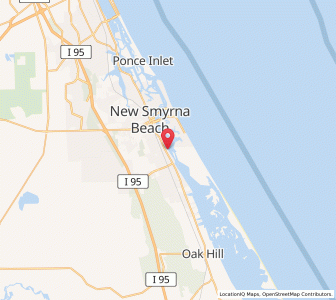 Map of Edgewater, Florida