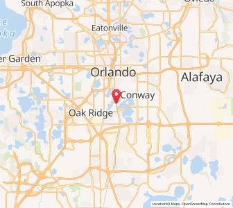 Map of Edgewood, Florida