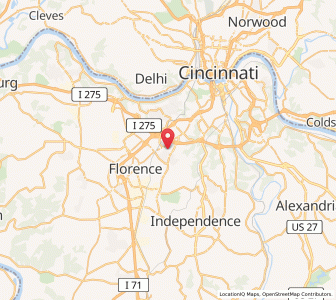 Map of Edgewood, Kentucky