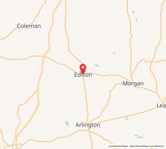 Map of Edison, Georgia