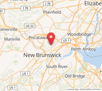 Map of Edison, New Jersey
