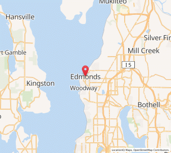 Map of Edmonds, Washington