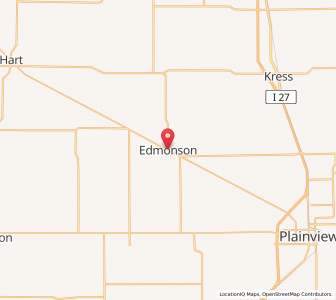 Map of Edmonson, Texas