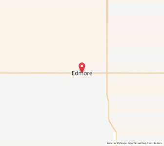 Map of Edmore, North Dakota