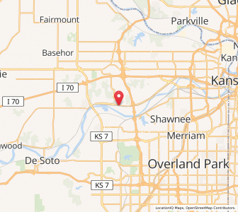 Map of Edwardsville, Kansas