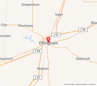 Map of Effingham, Illinois