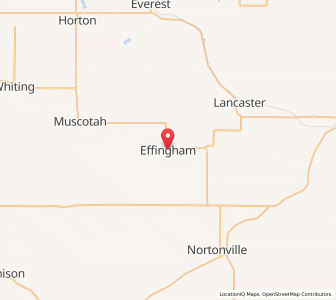 Map of Effingham, Kansas