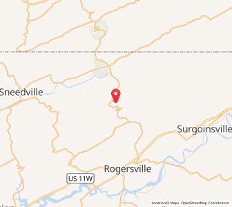 Map of Eidson, Tennessee